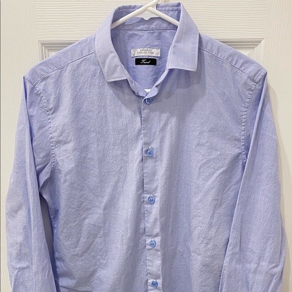 Versace Other - Versace Mens Light Blue Button Up Dress Shirt - Size 39/M (Great Condition)